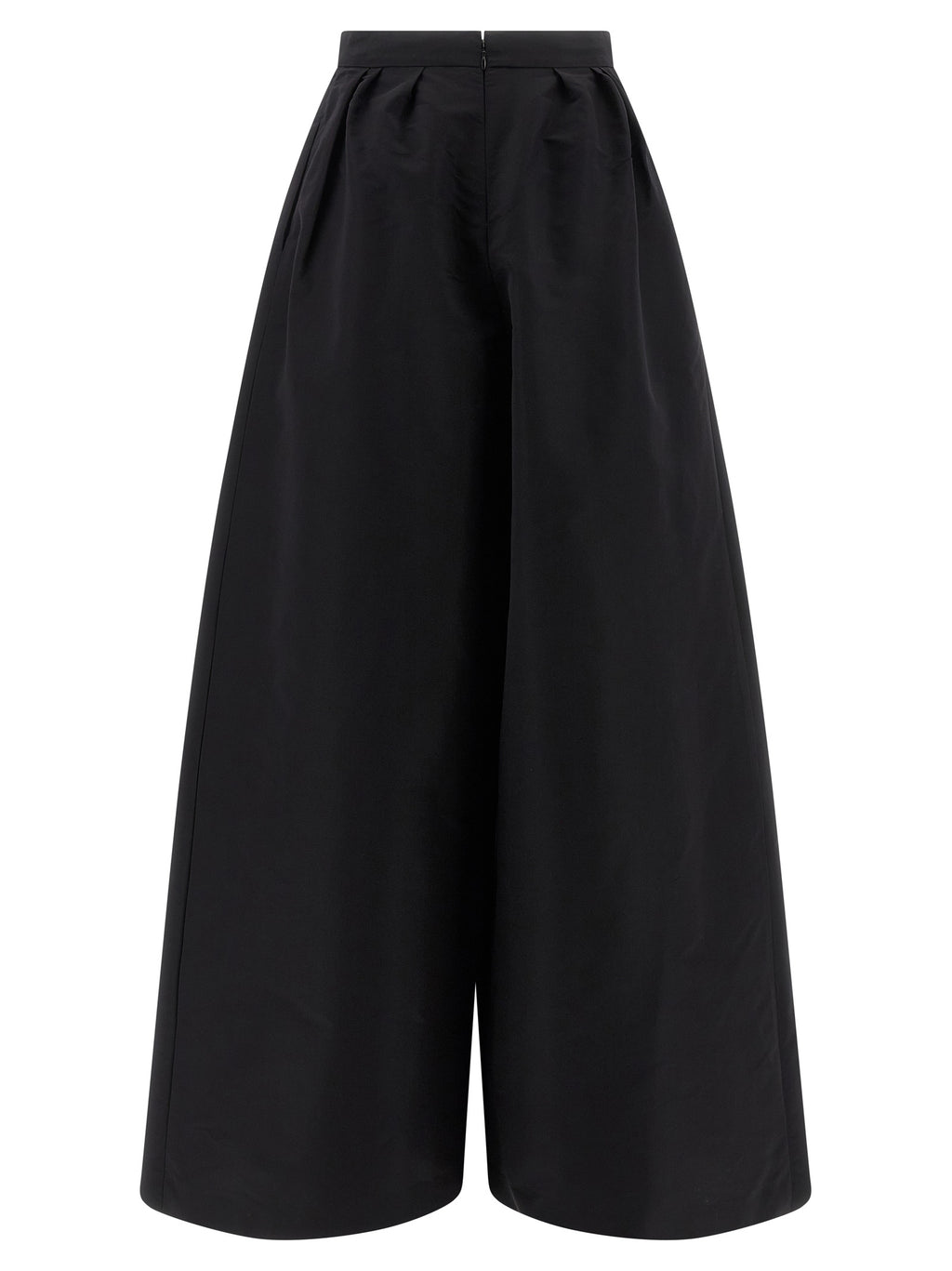 Black Silk Casual Pants