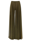 Bicolor Polyamide Mini Skirt
