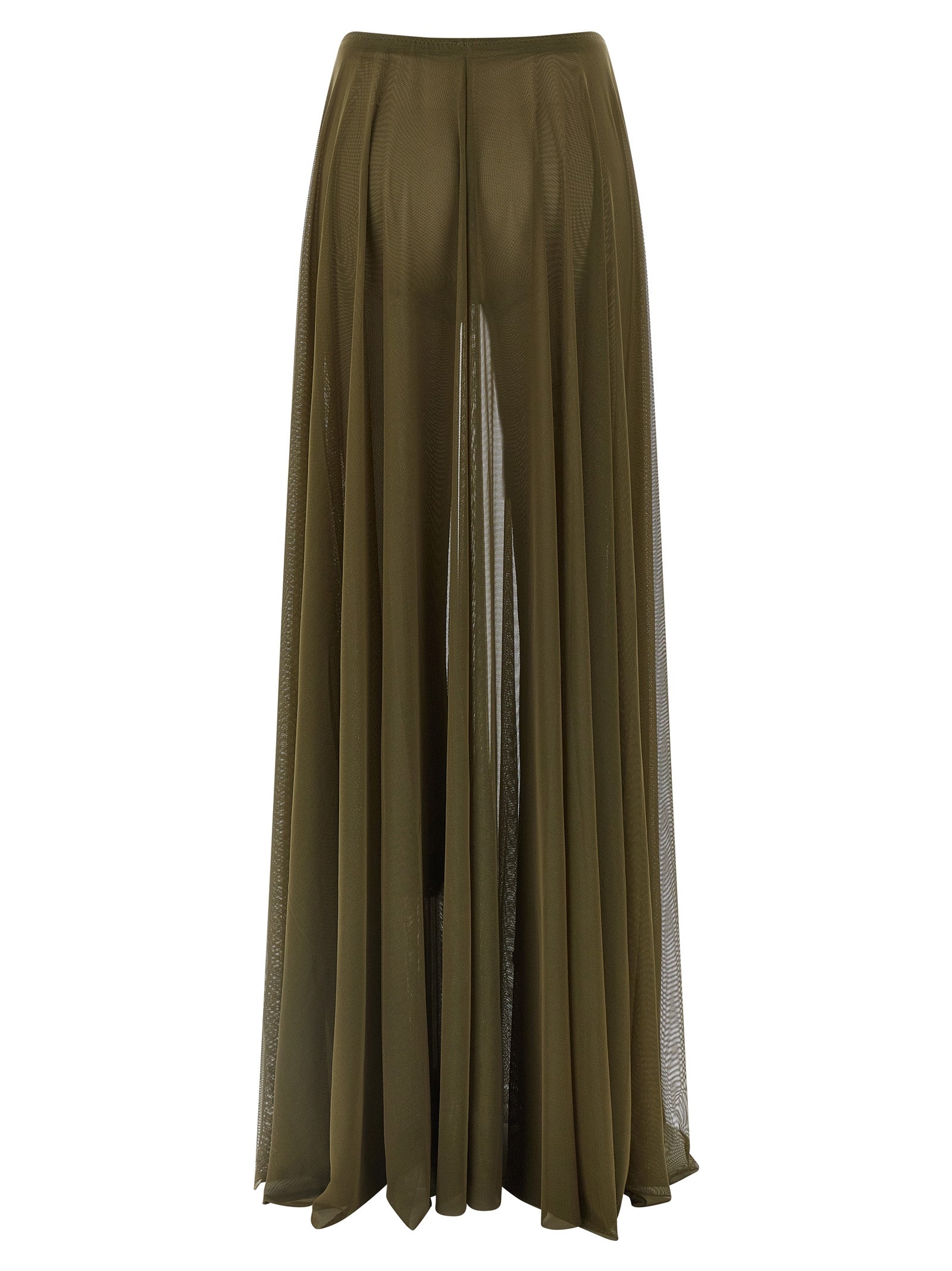 Bicolor Polyamide Mini Skirt