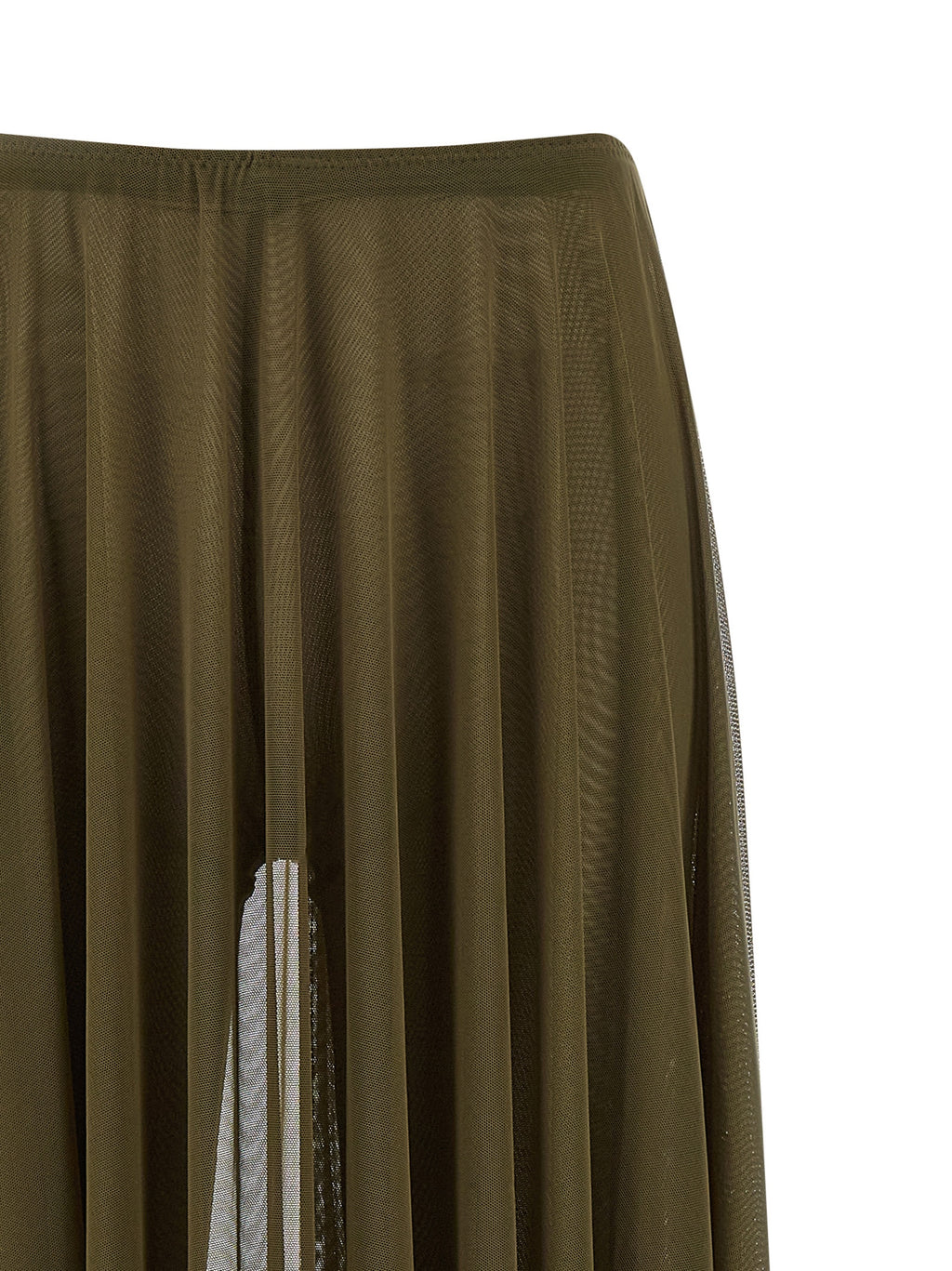 Bicolor Polyamide Mini Skirt
