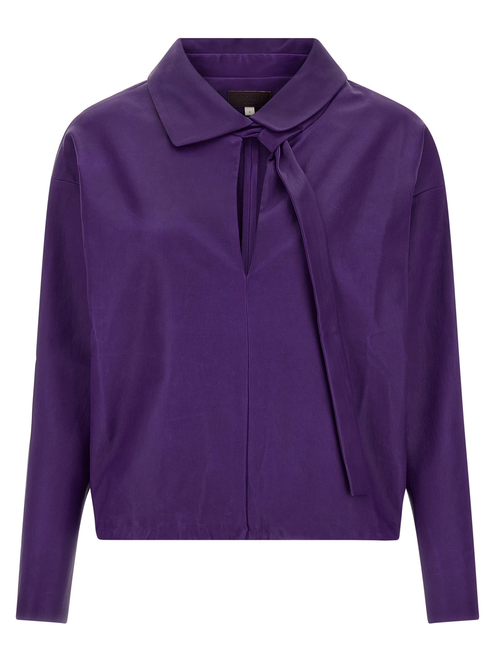 Purple Lamb Leather Blouse