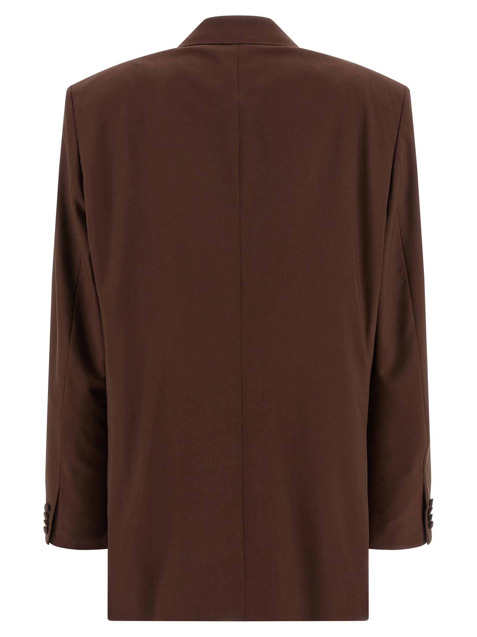 Brown Virgin Wool Blazer