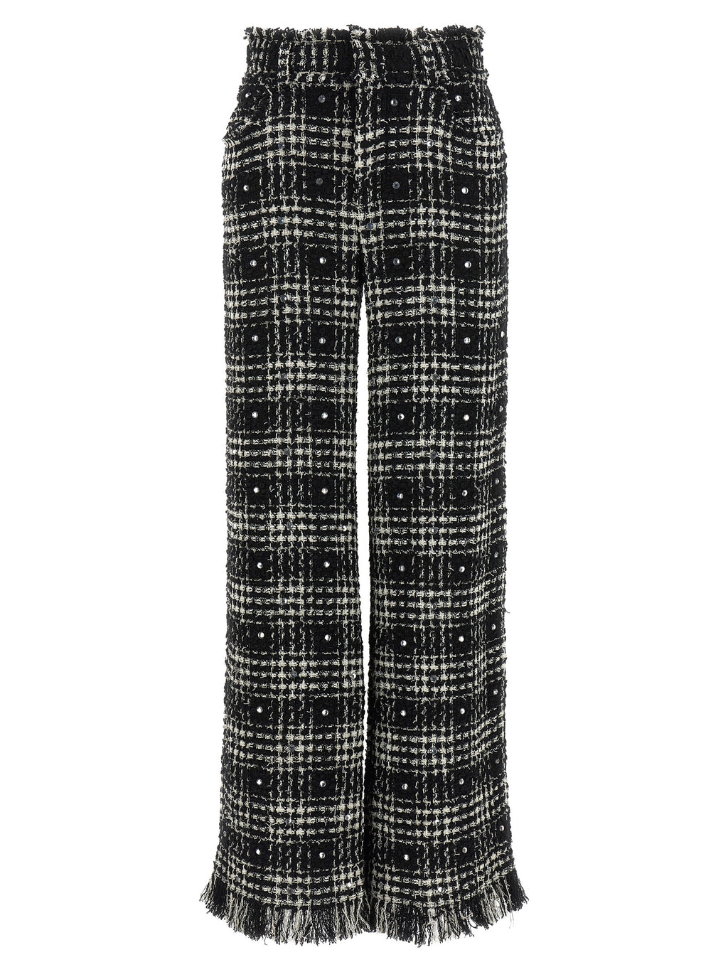 Bicolor Cotton Casual Pants