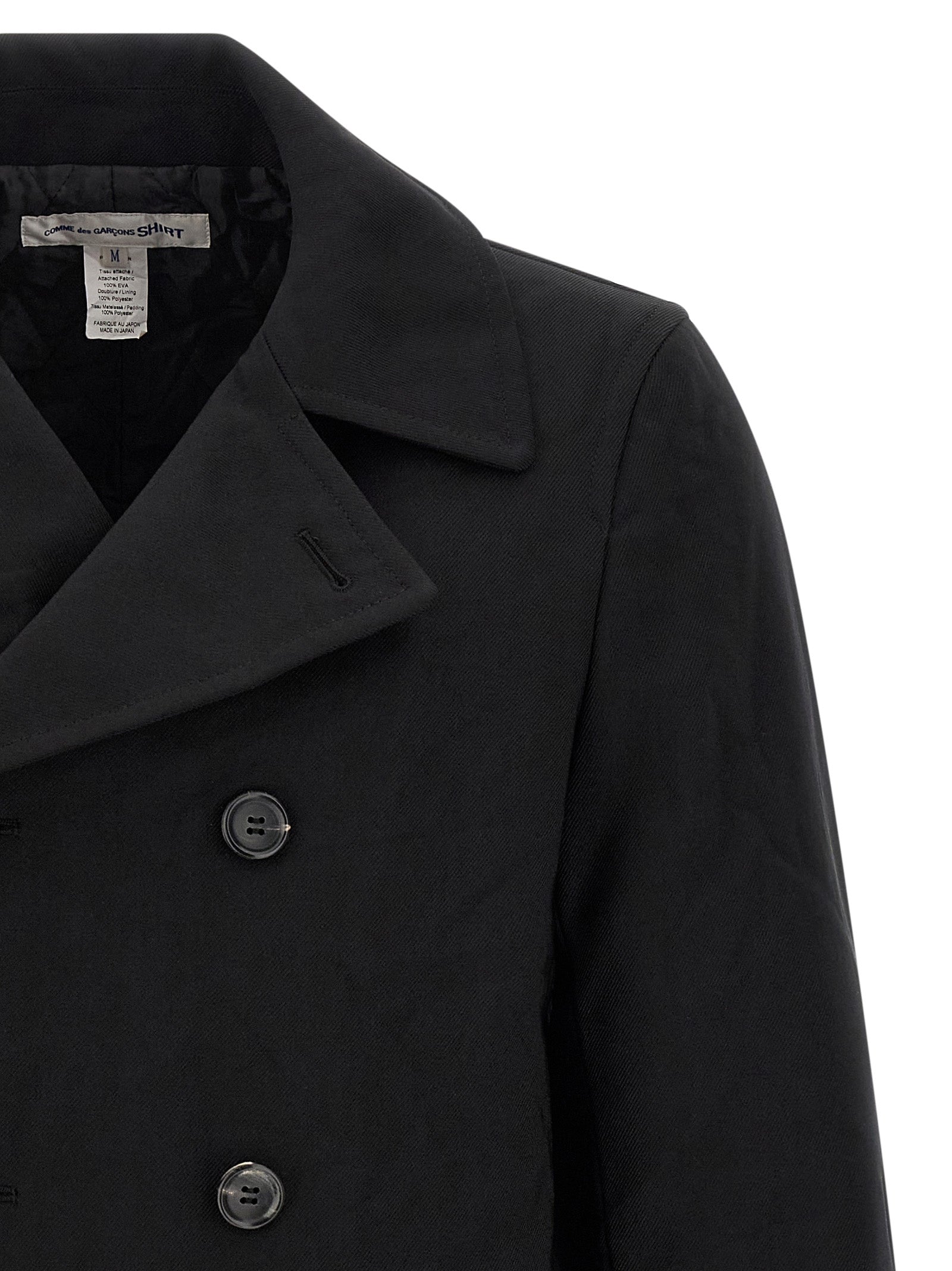 Black Polyester Coat