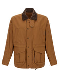Brown Cotton Shell Jacket