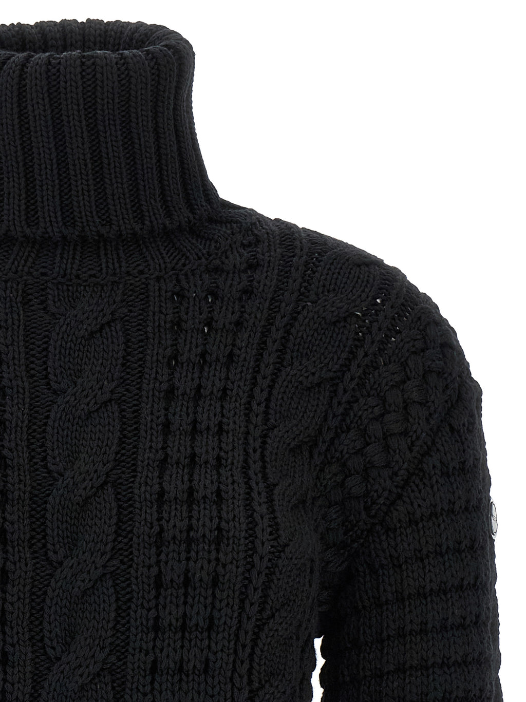 Black Virgin Wool Cardigan