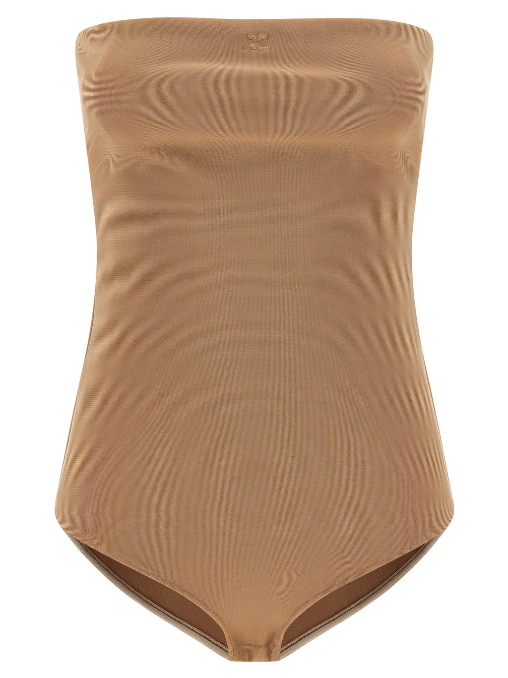 Beige Viscose Bodysuit