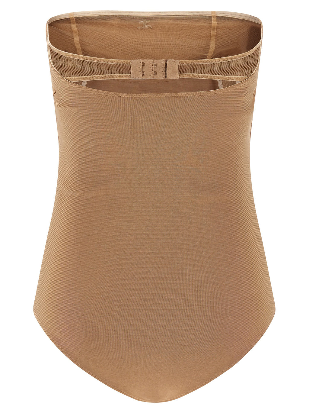 Beige Viscose Bodysuit