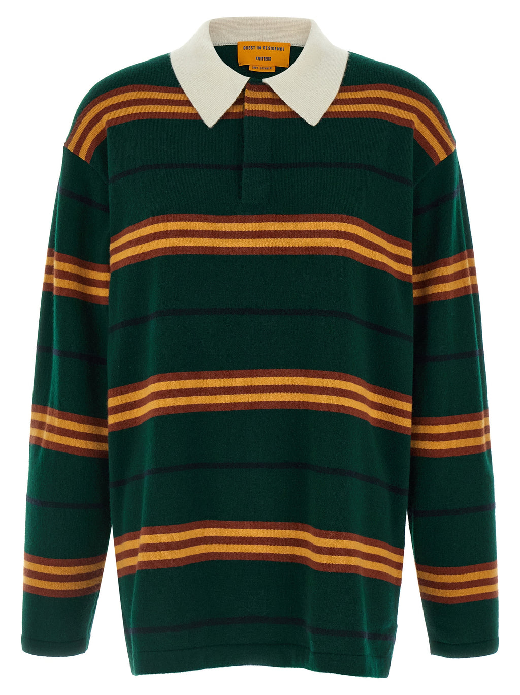 Bicolor Cashmere Polo Shirt