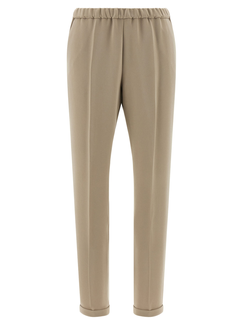 Beige Triacetate Casual Pants
