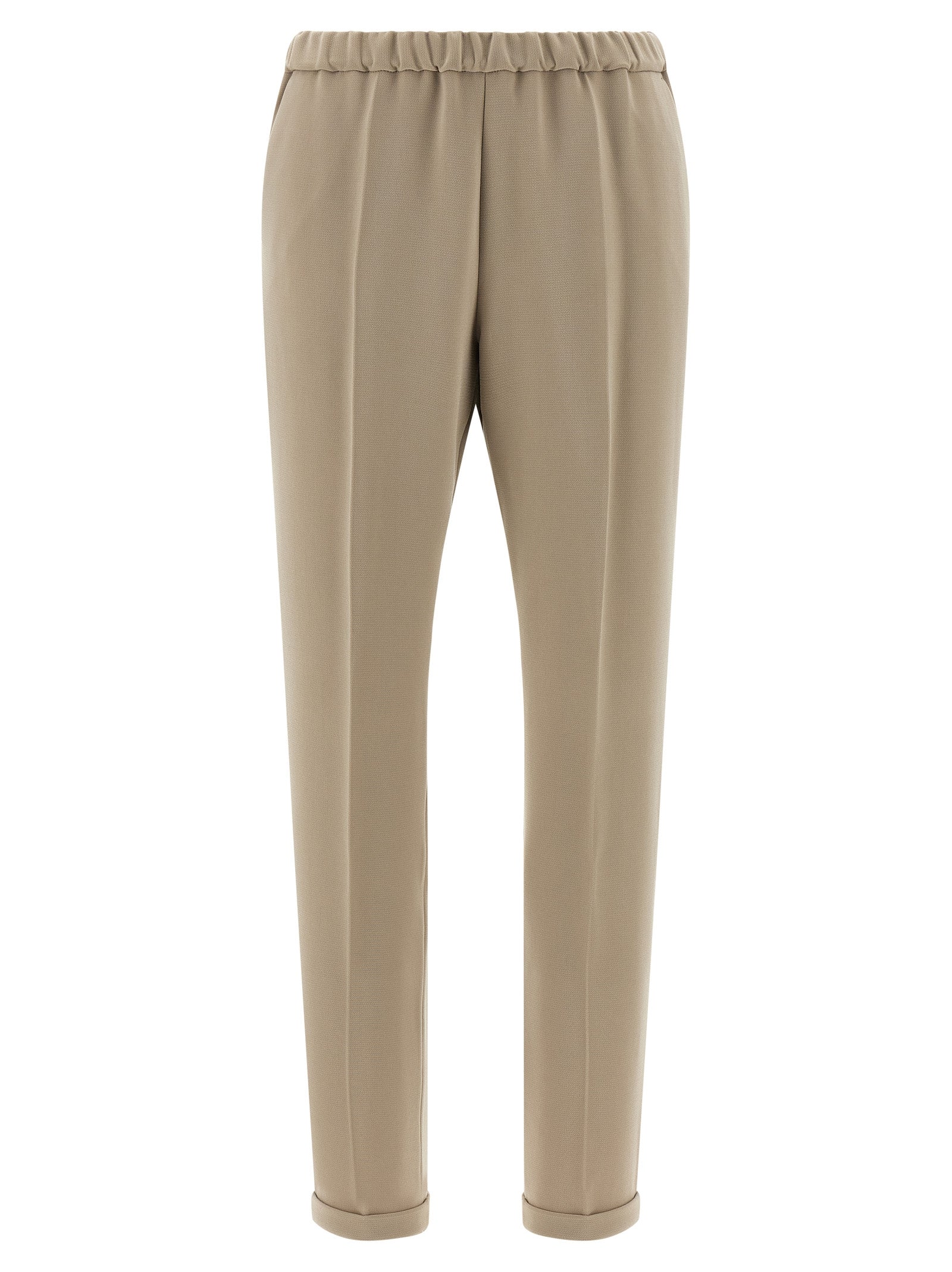 Beige Triacetate Casual Pants