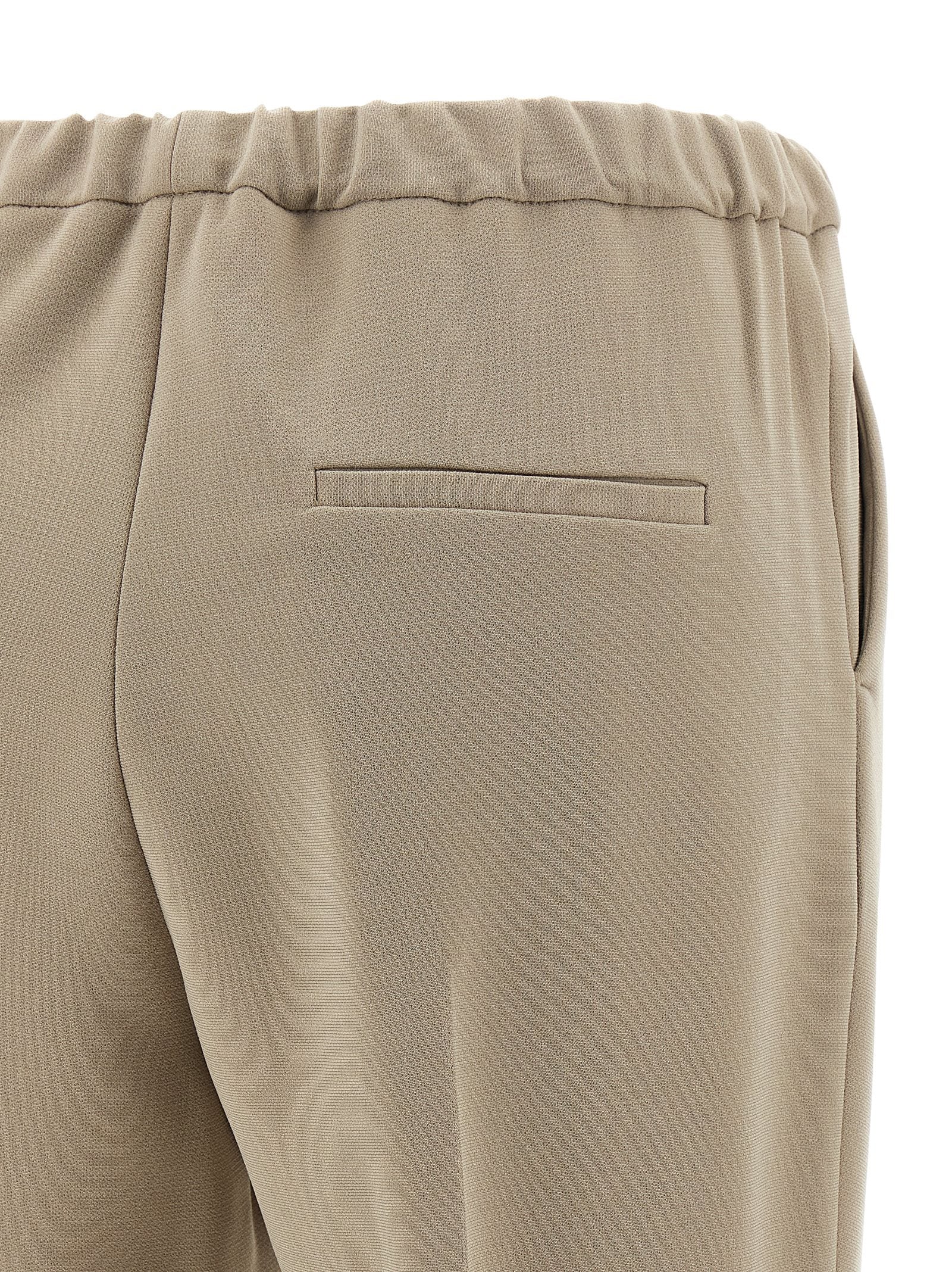 Beige Triacetate Casual Pants