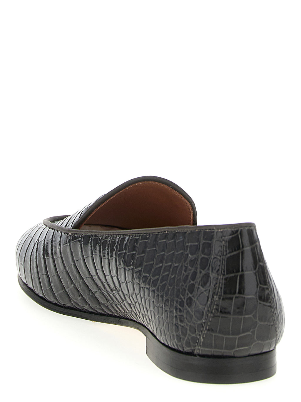 Black Calfskin Slip-On Loafers