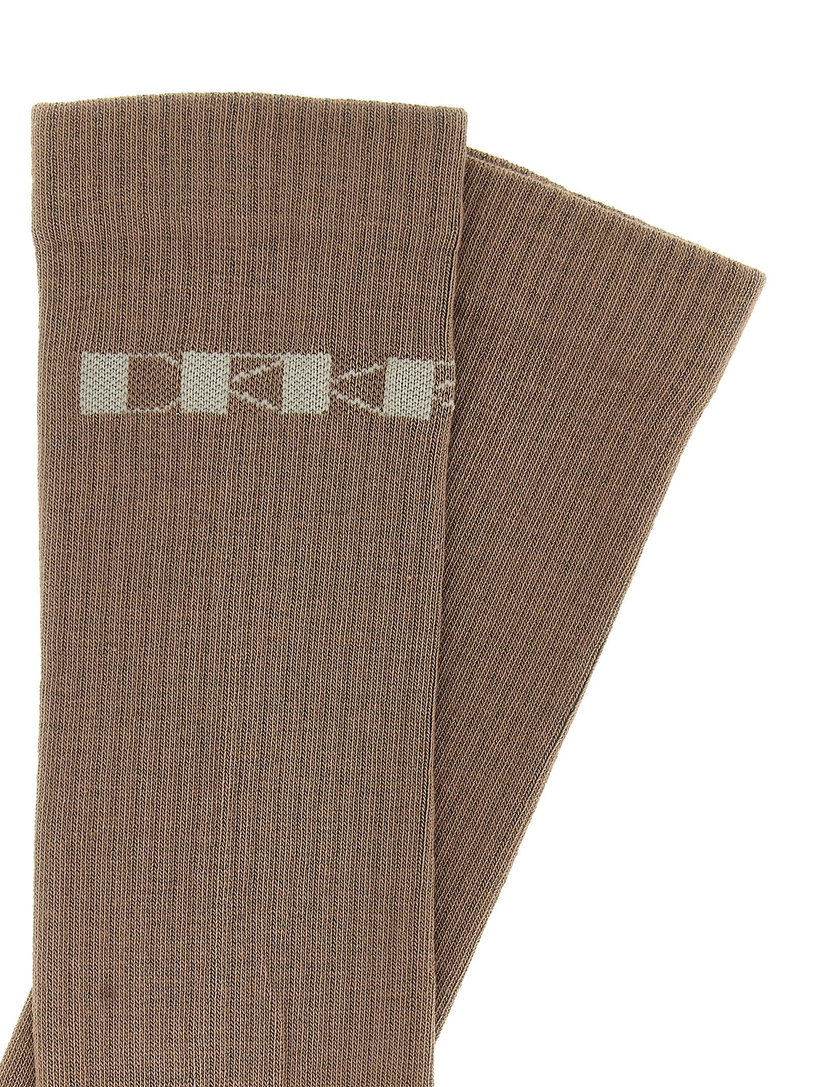 Beige Cotton Socks