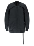 Black Nylon Bomber
