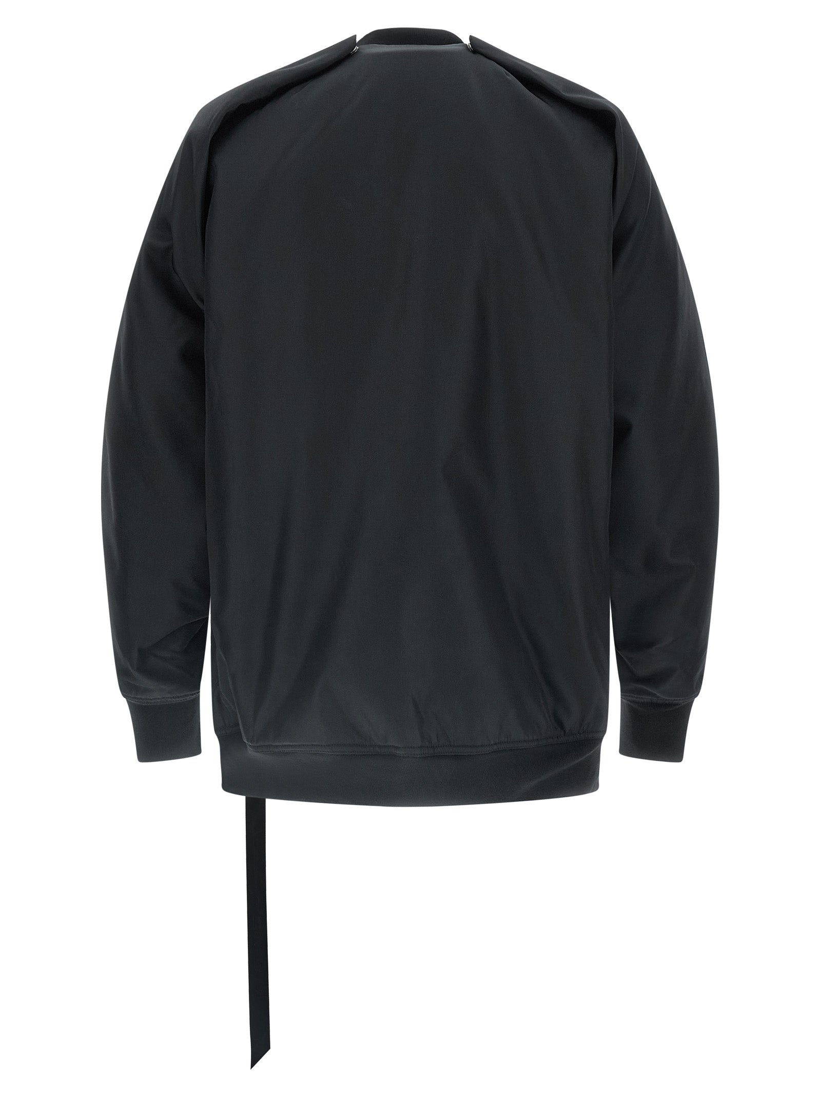 Black Nylon Bomber