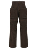 Brown Cotton Cargo Pants