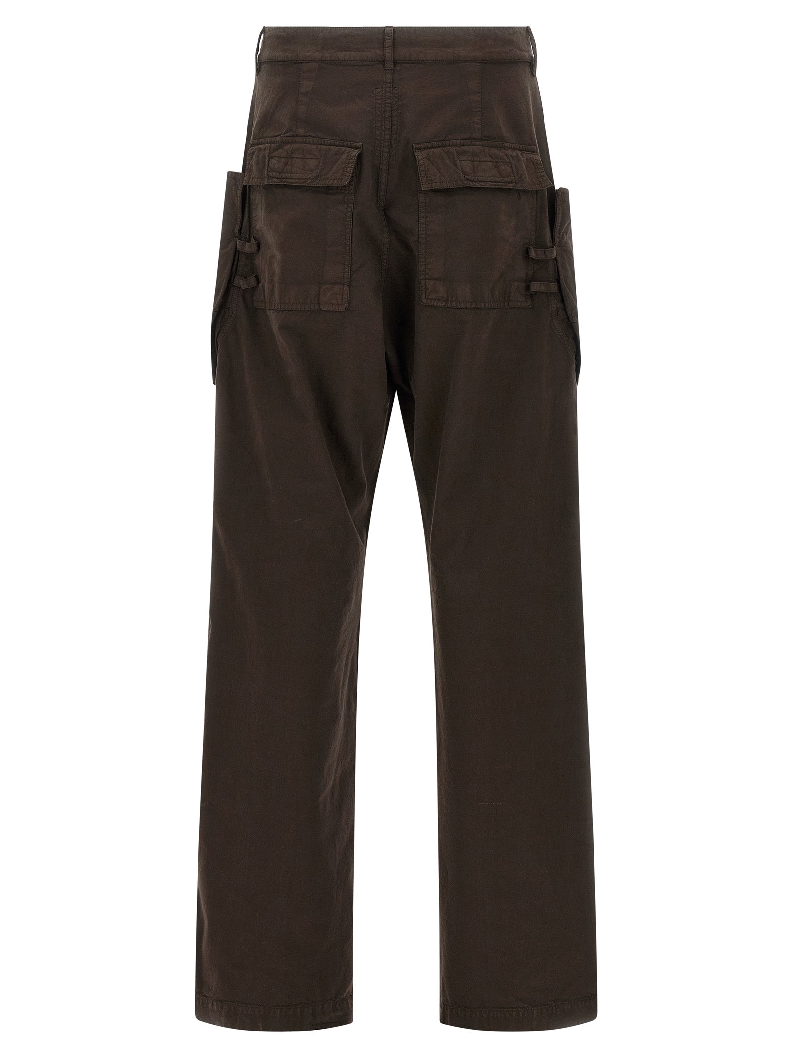 Brown Cotton Cargo Pants
