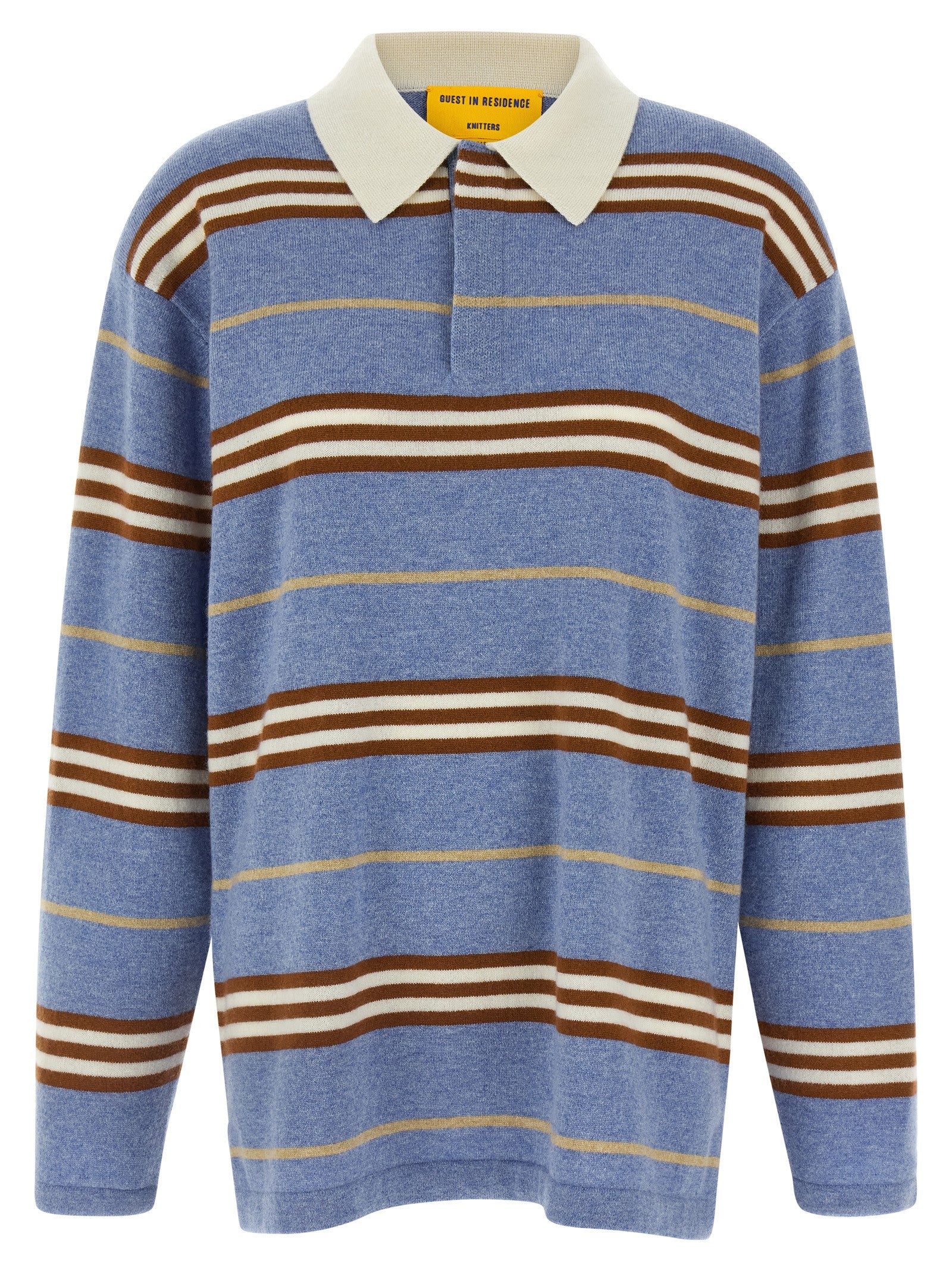 Blue Cashmere Polo Shirt
