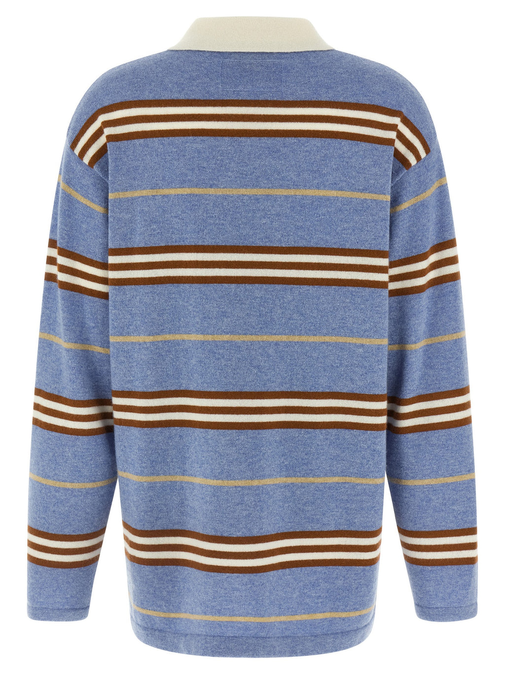 Blue Cashmere Polo Shirt