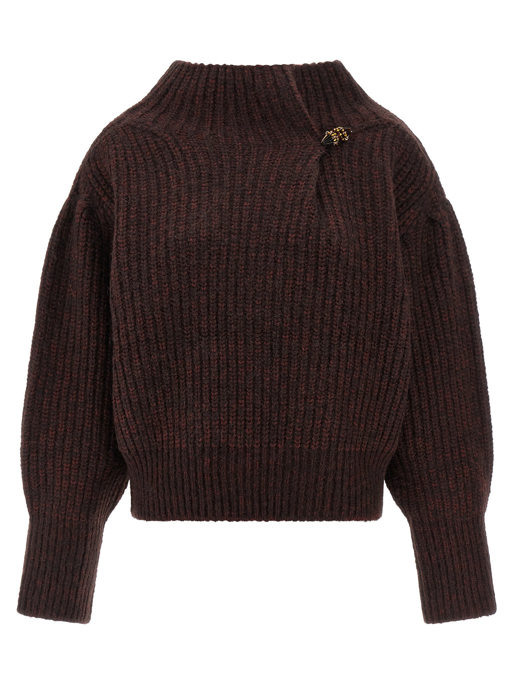 Bordeaux Wool Cardigan