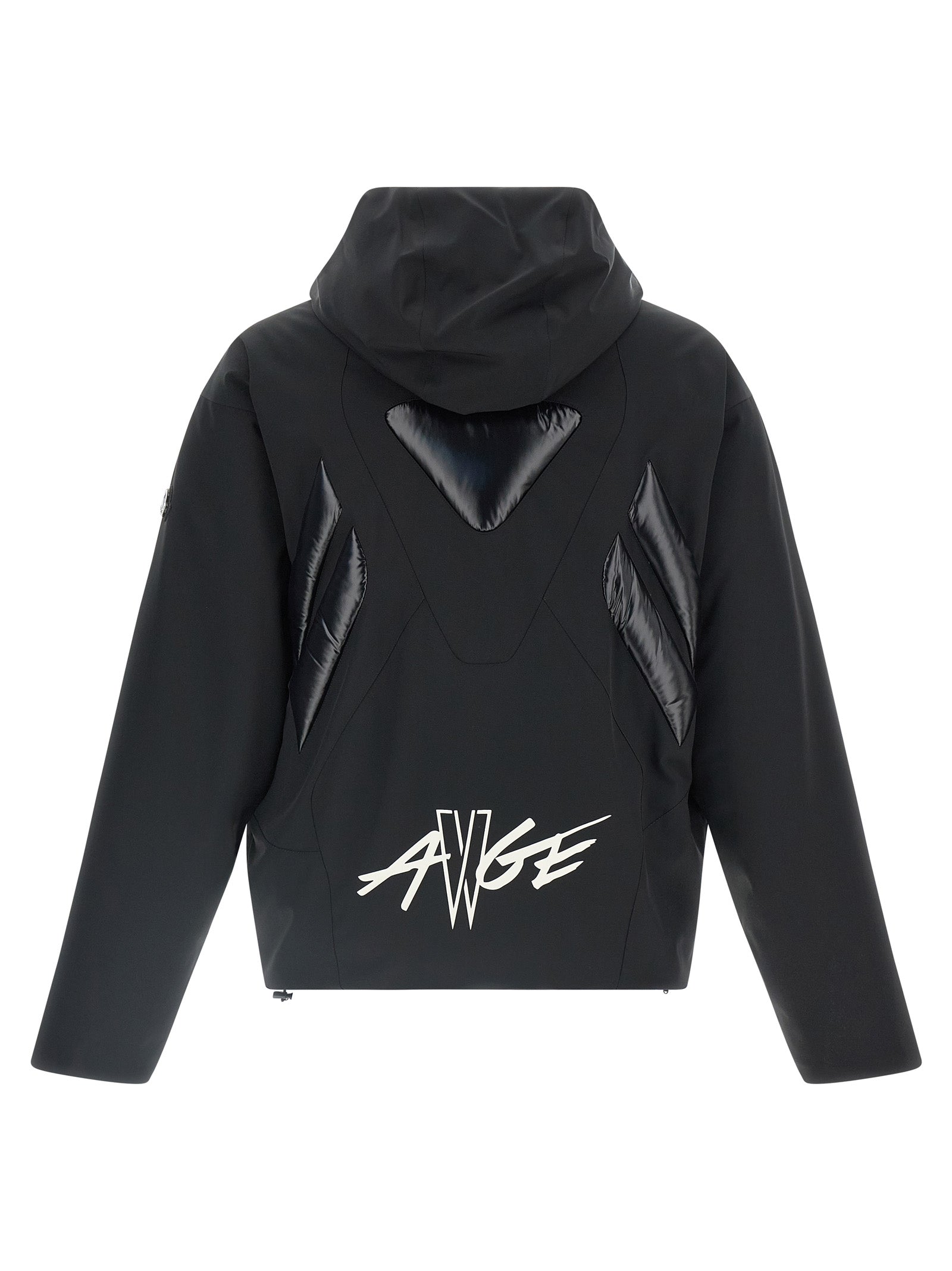 Black Polyamide Full-Length Jacket