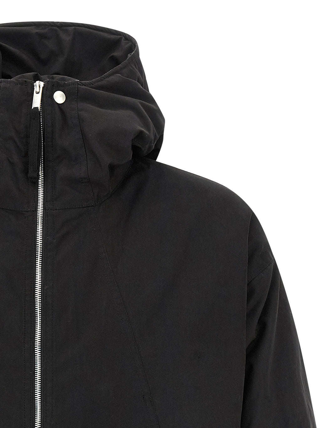 Black Polyester Shell Jacket