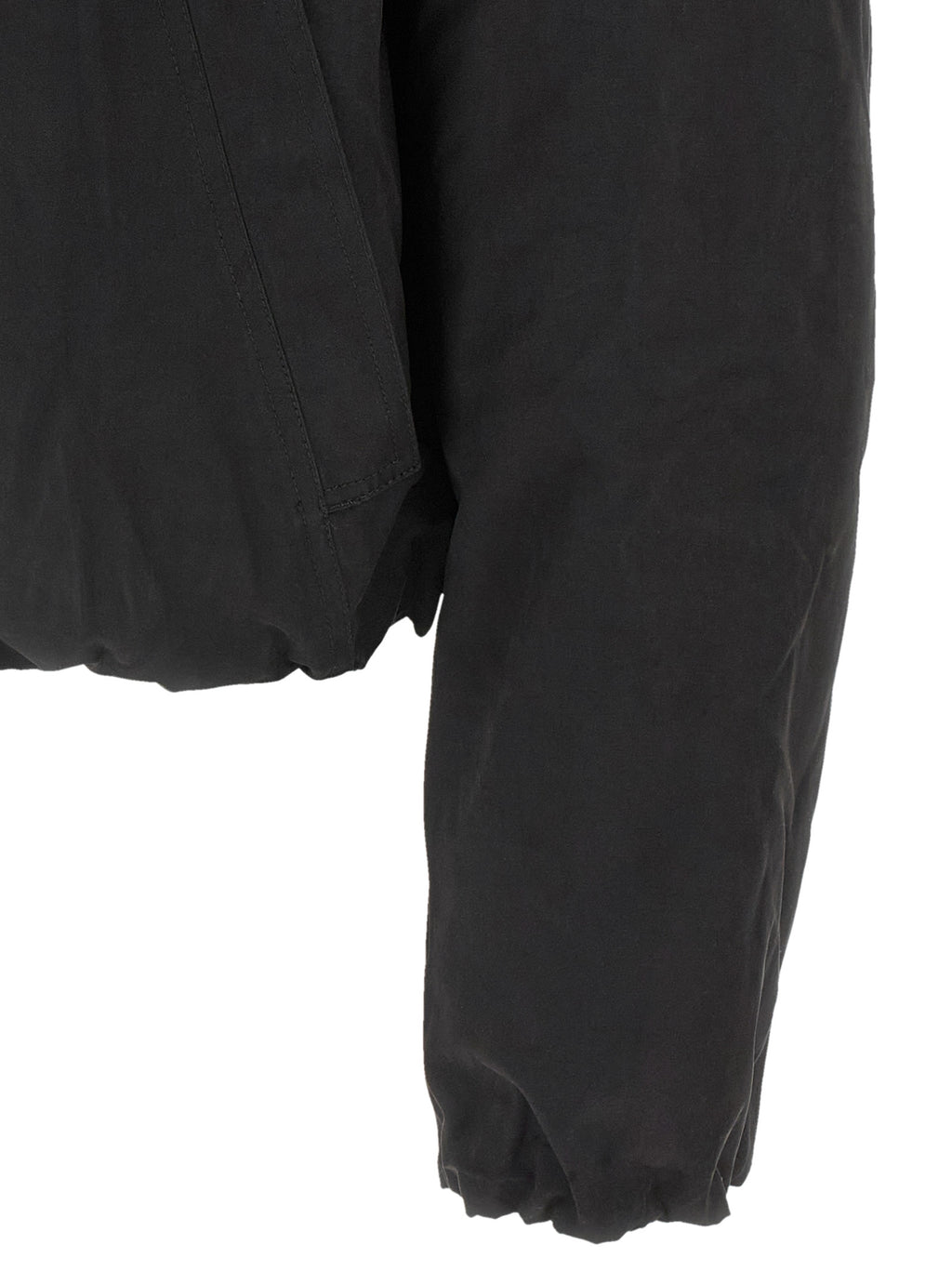 Black Polyester Shell Jacket