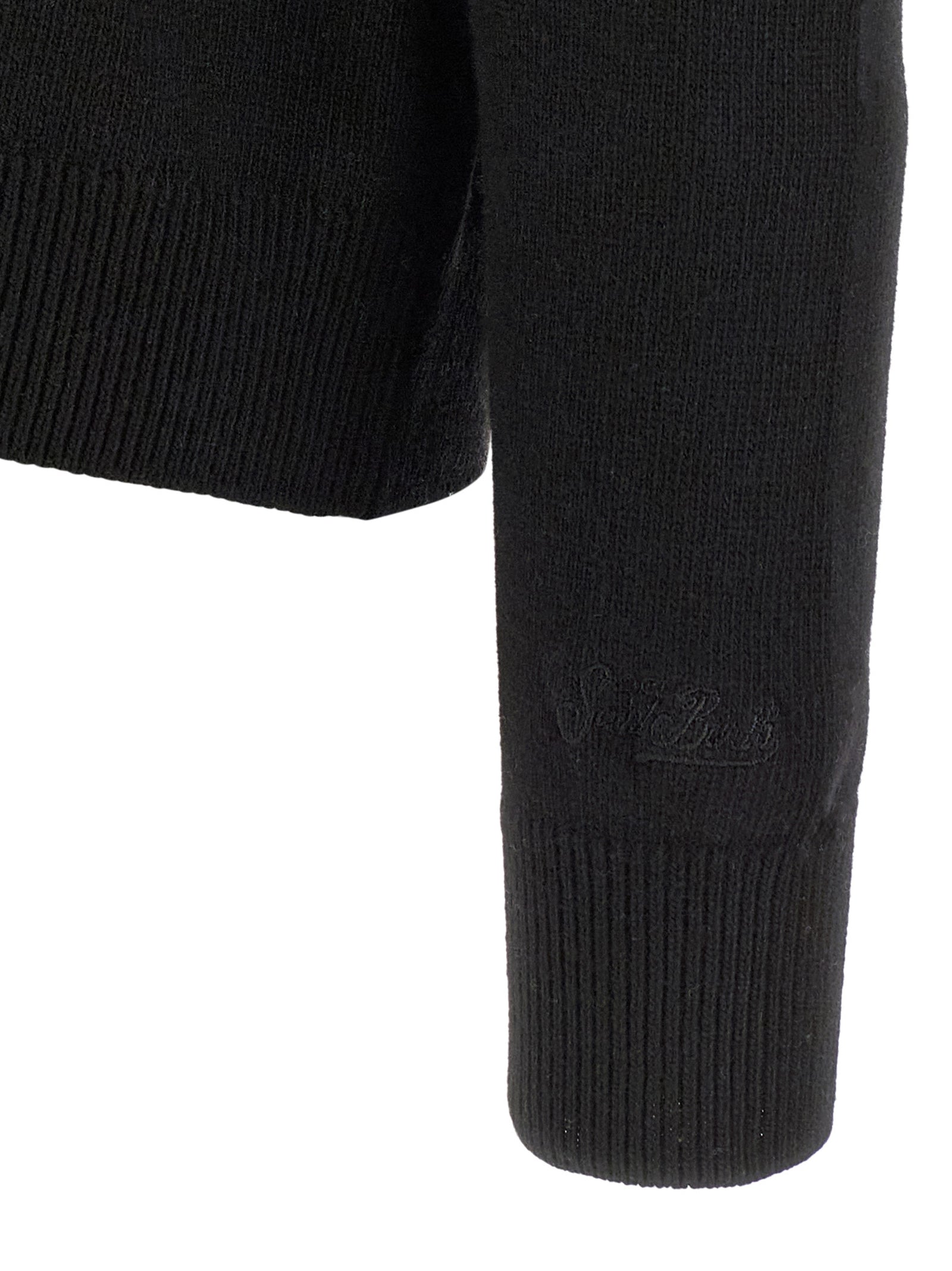 Black Wool Cardigan