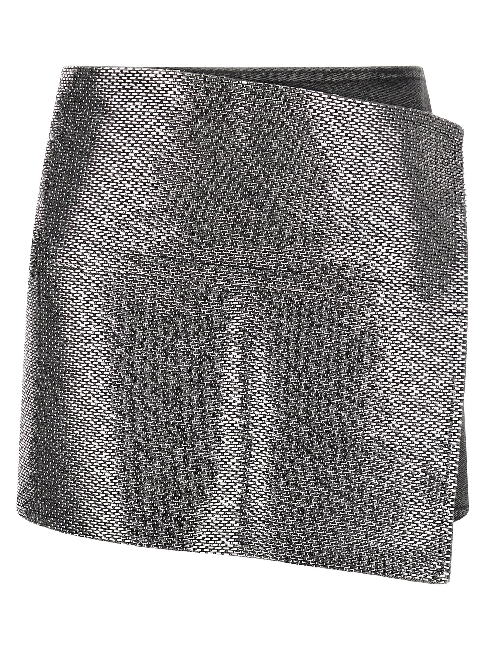 Gray Cotton Long Skirt
