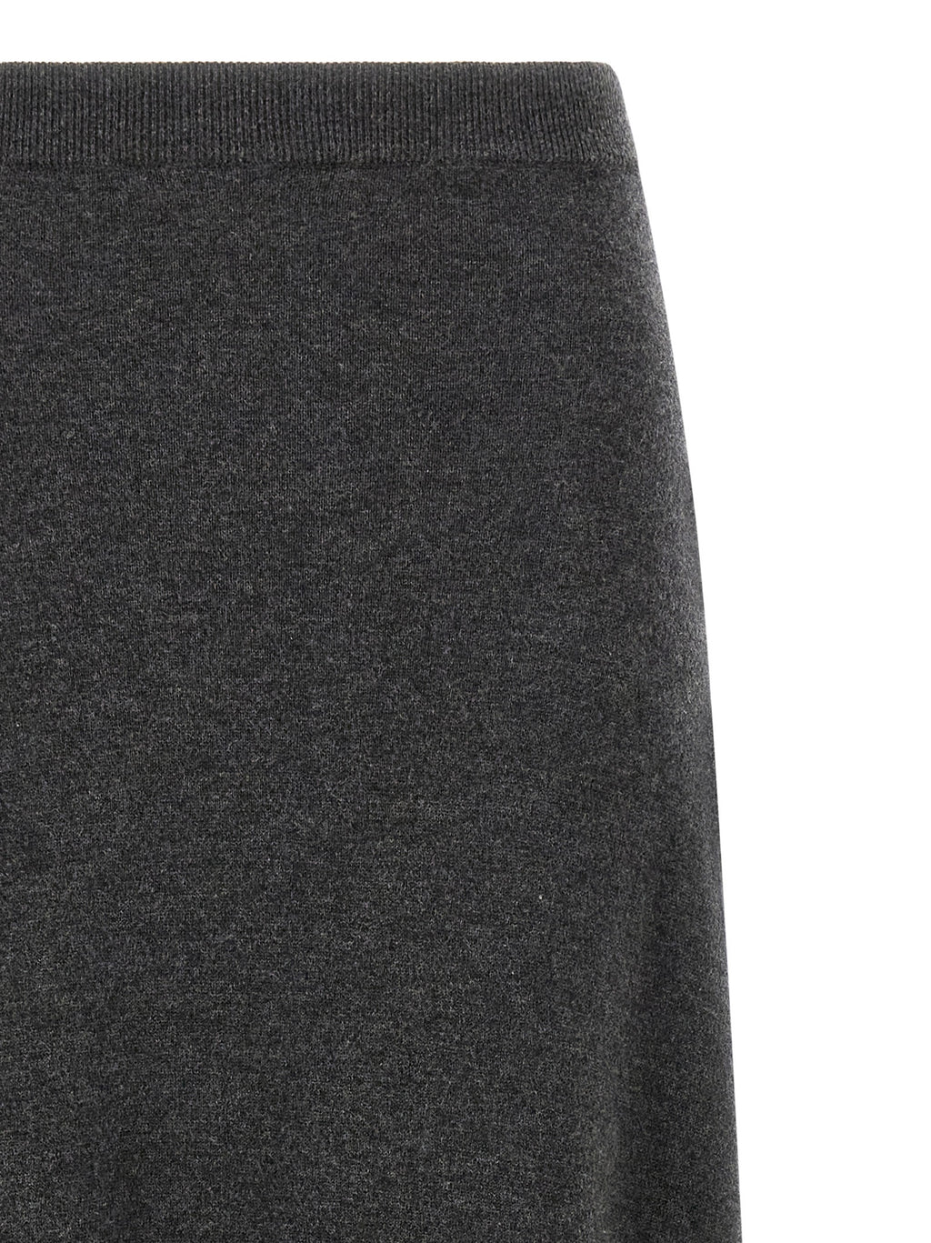 Gray Wool Mini Skirt