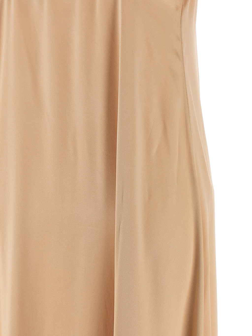 Beige Viscose Long Dress