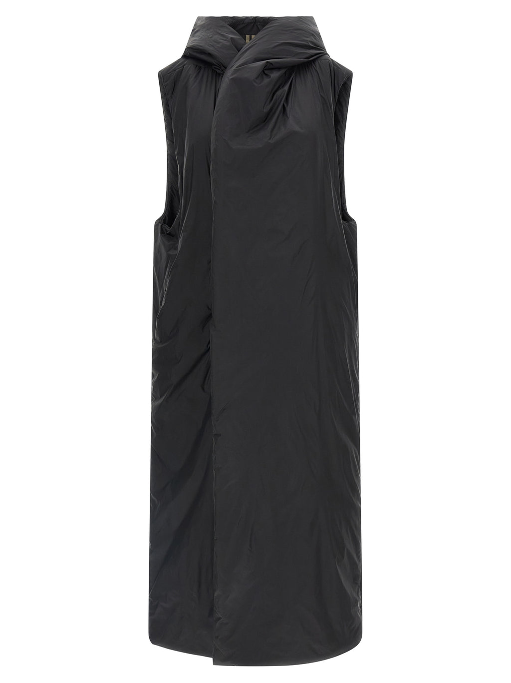 Black Nylon Sleeveless Jacket