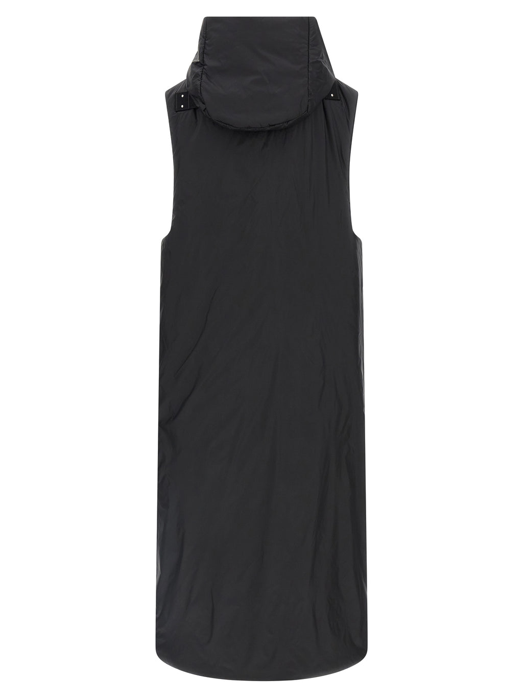Black Nylon Sleeveless Jacket