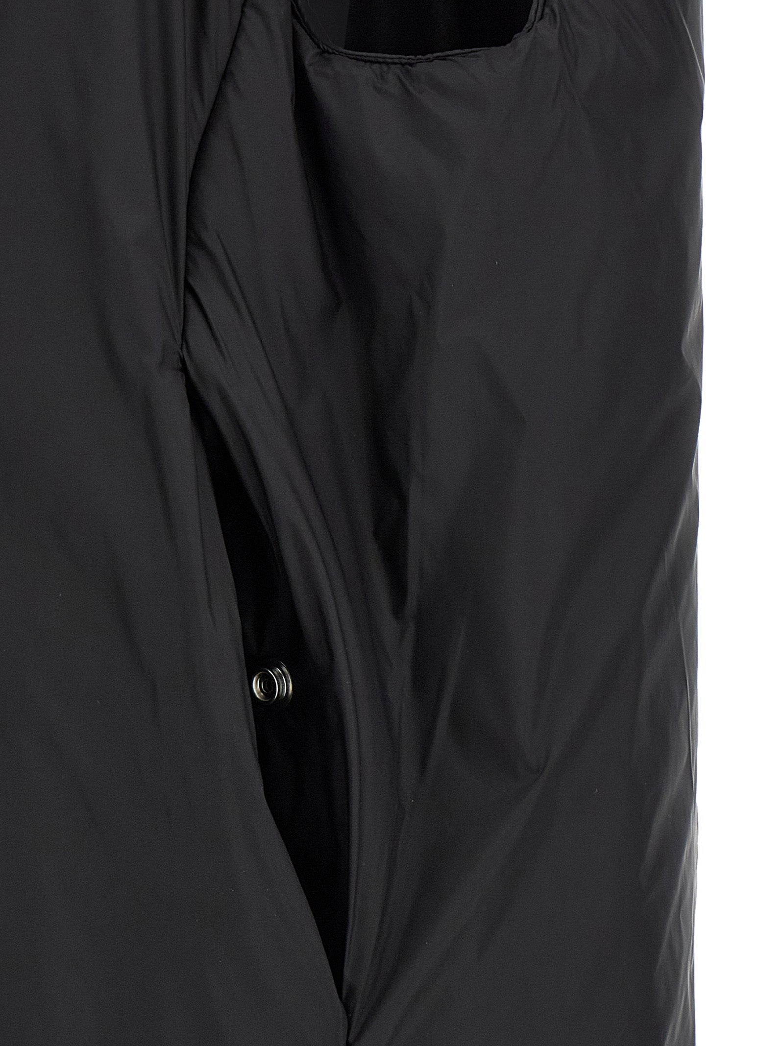 Black Nylon Sleeveless Jacket