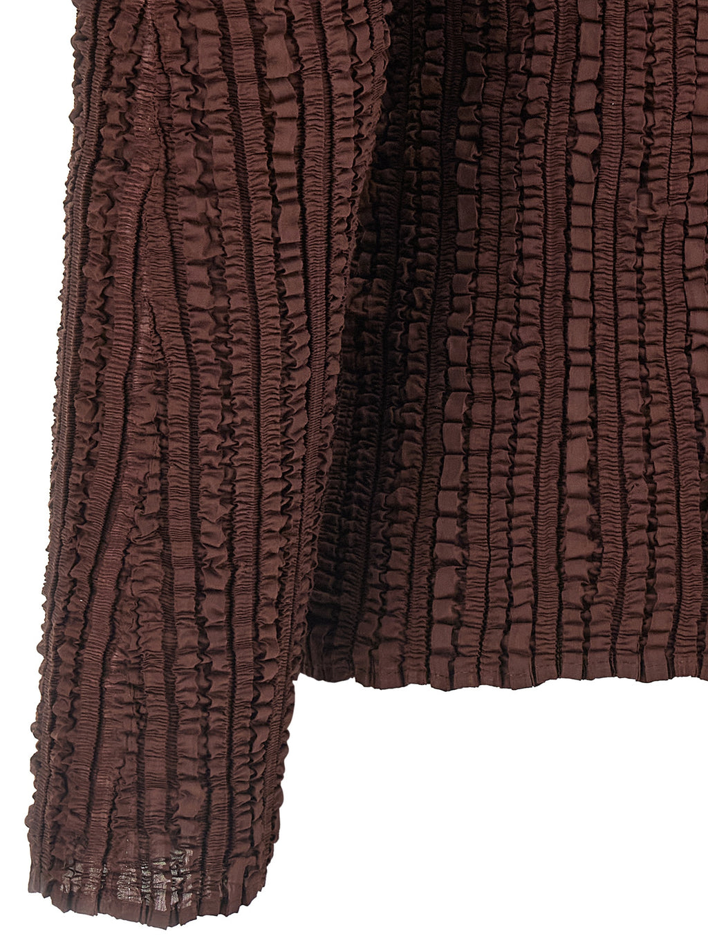 Brown Polyester Cardigan