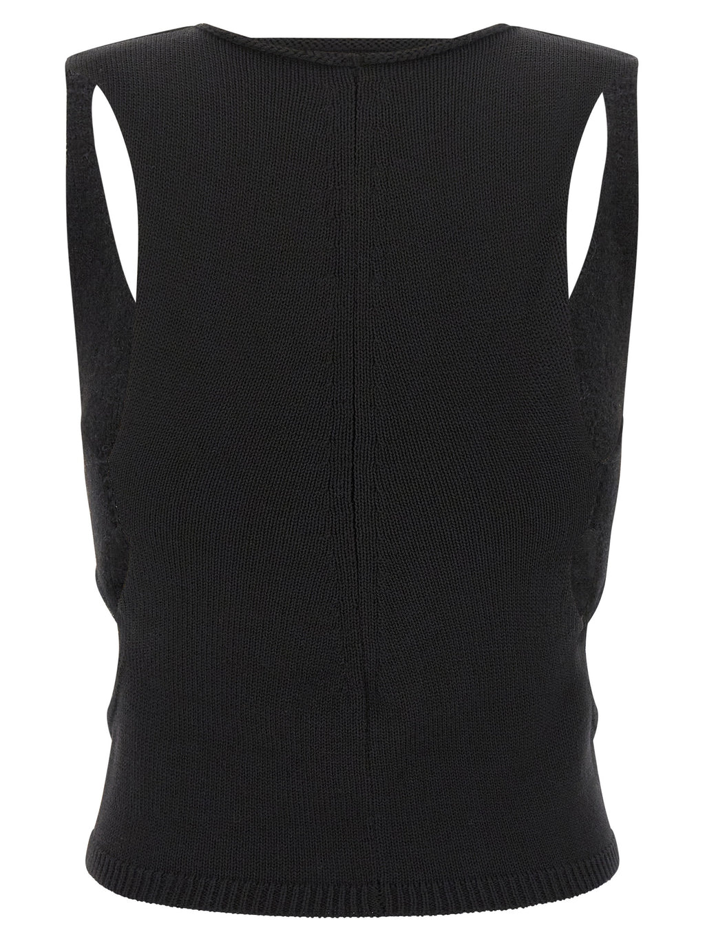 Black Wool Tank Tops