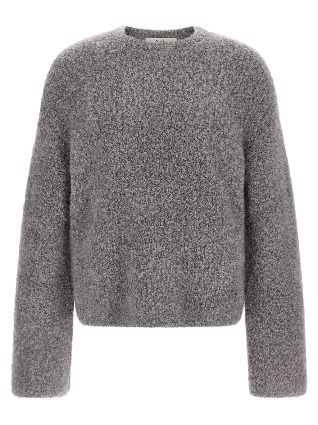 Gray Fabric Cardigan