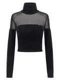 Black Polyamide Cardigan