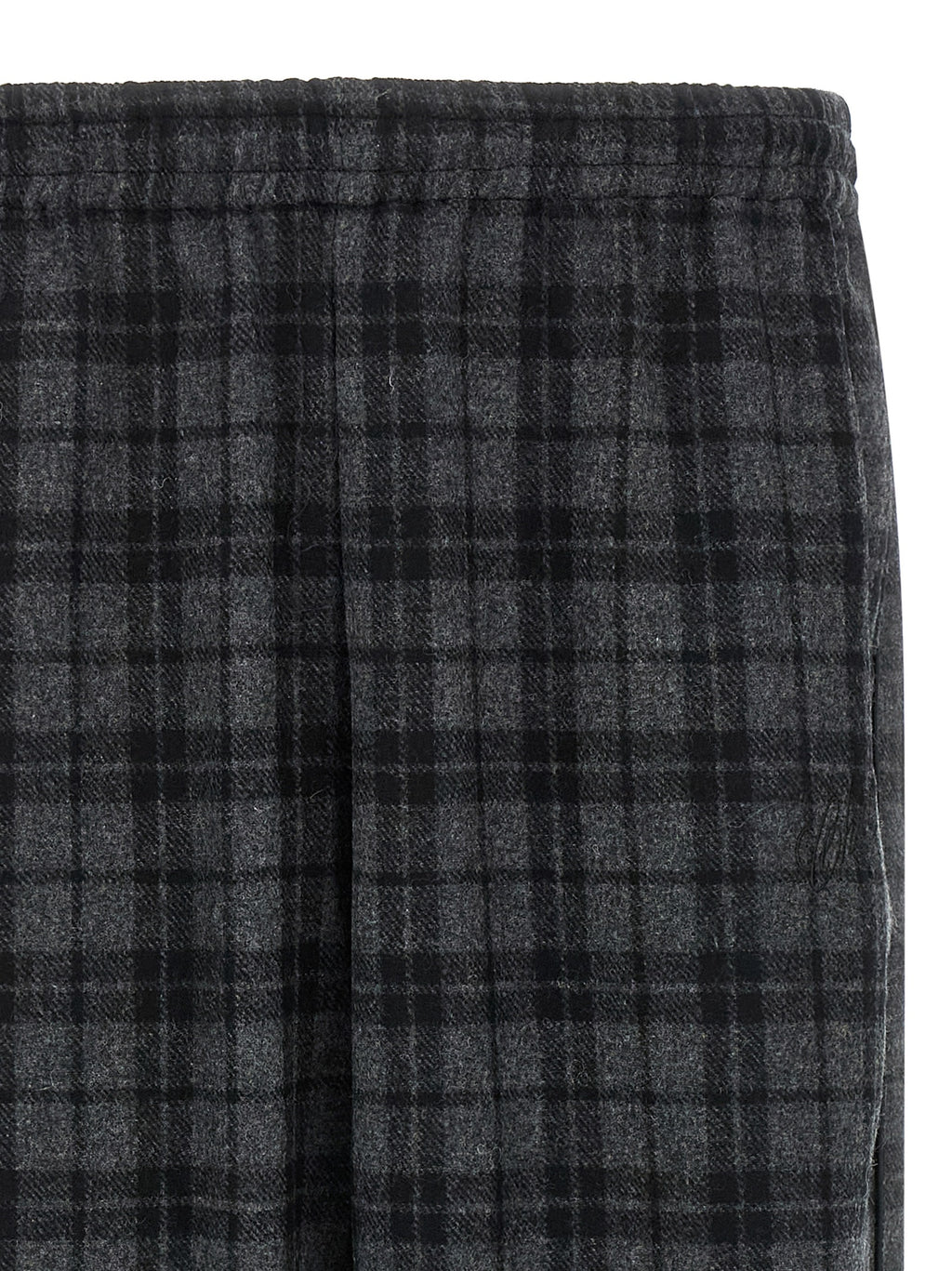Gray Wool Casual Pants