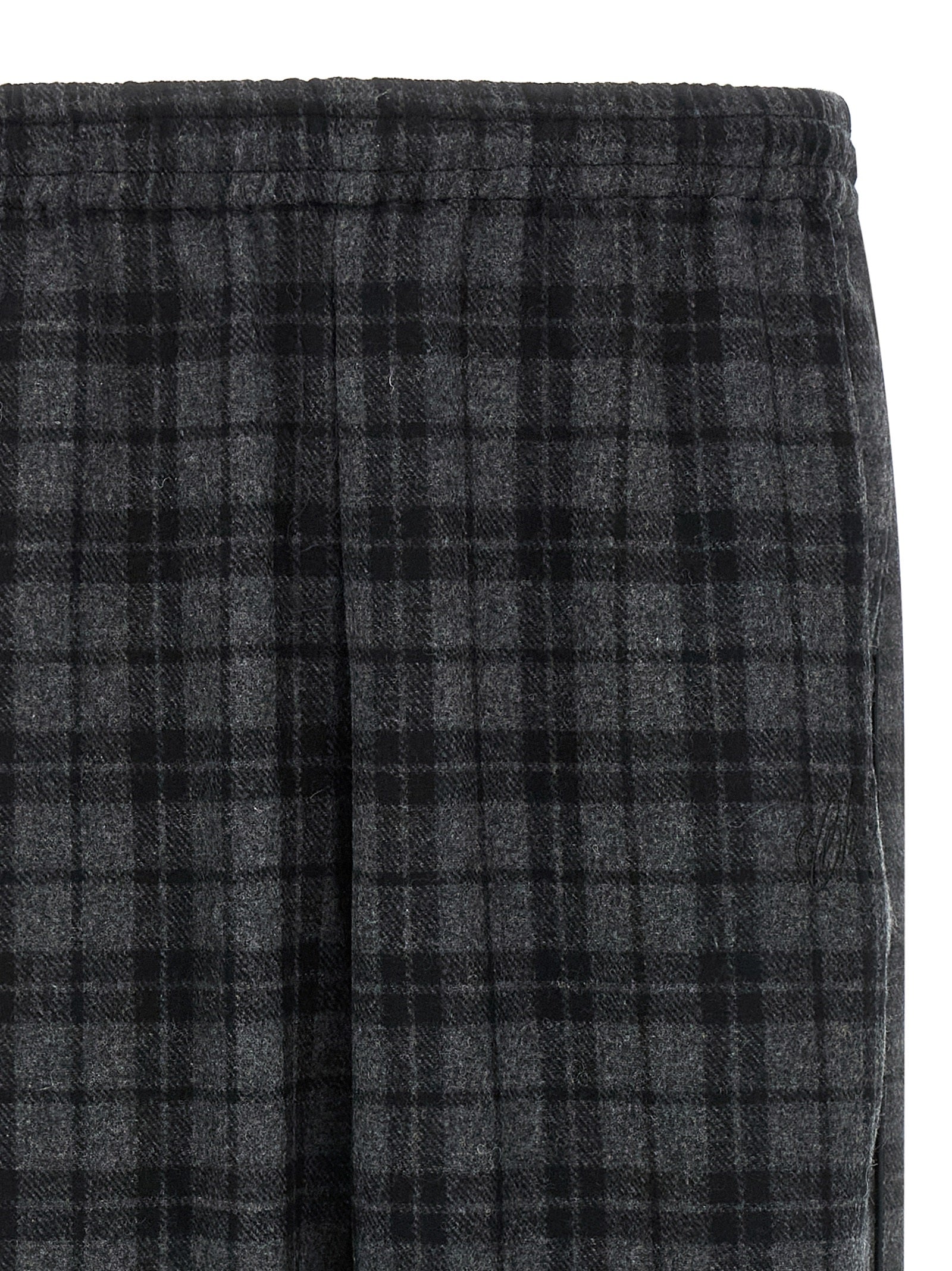 Gray Wool Casual Pants