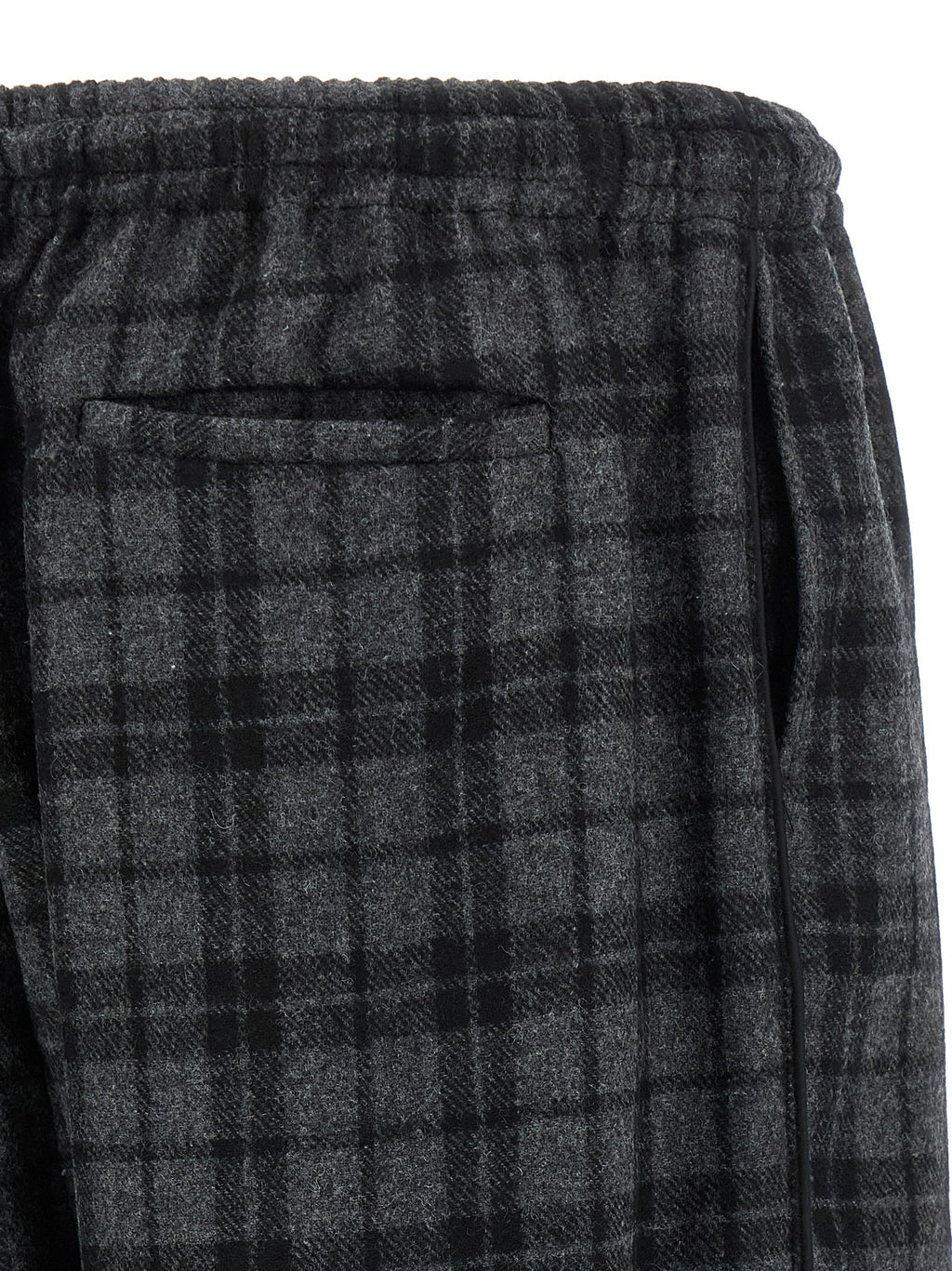 Gray Wool Casual Pants