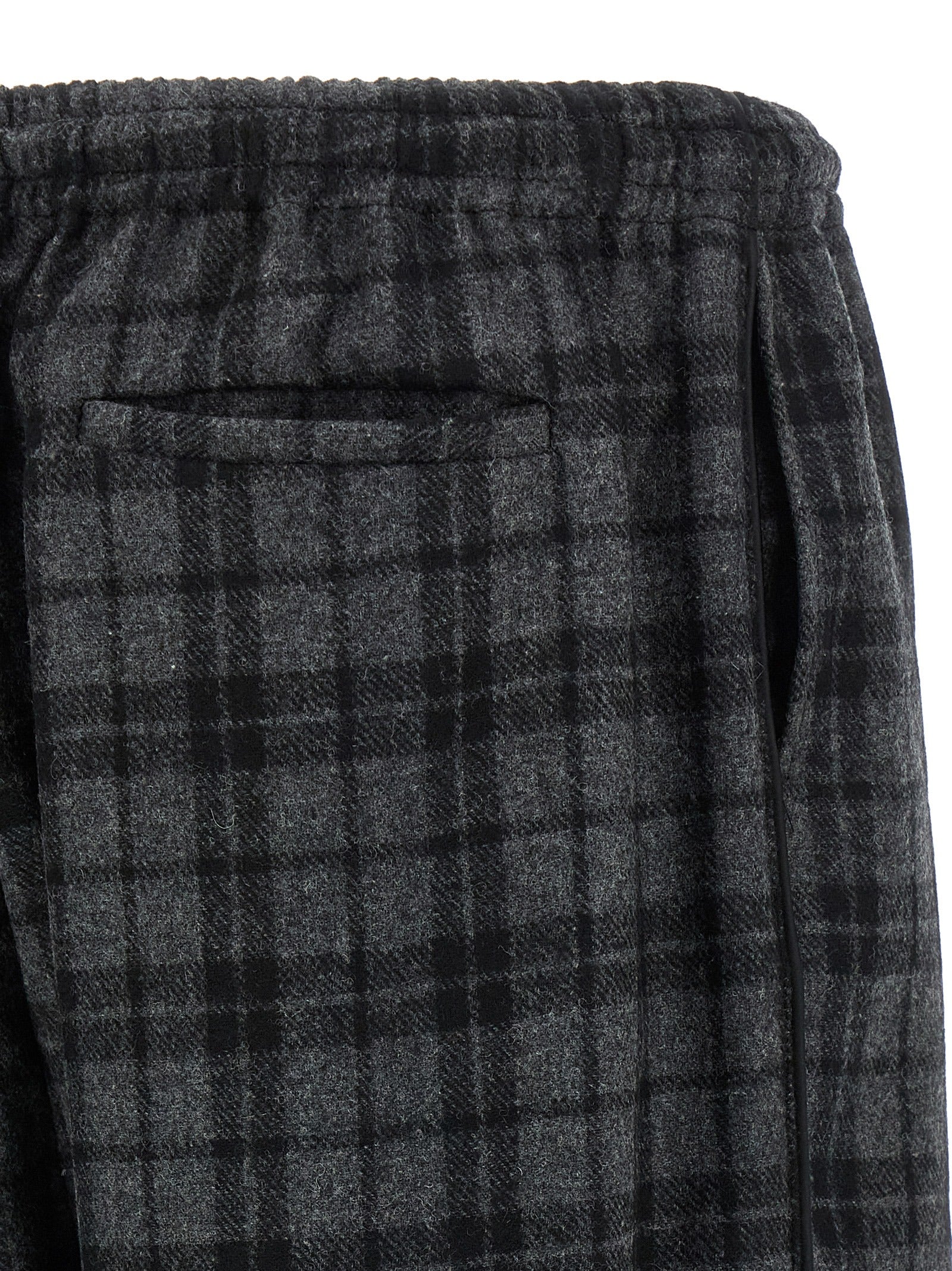 Gray Wool Casual Pants