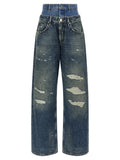 Blue Cotton Jeans Denim