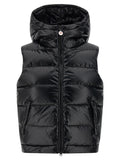 Black Polyamide Sleeveless Jacket