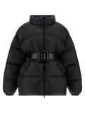 Black Polyamide Full-Length Jacket