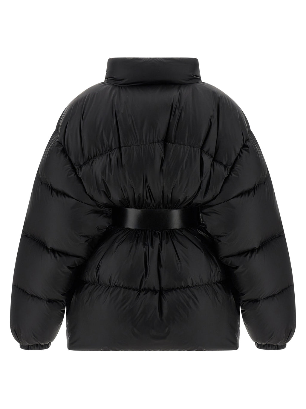Black Polyamide Full-Length Jacket