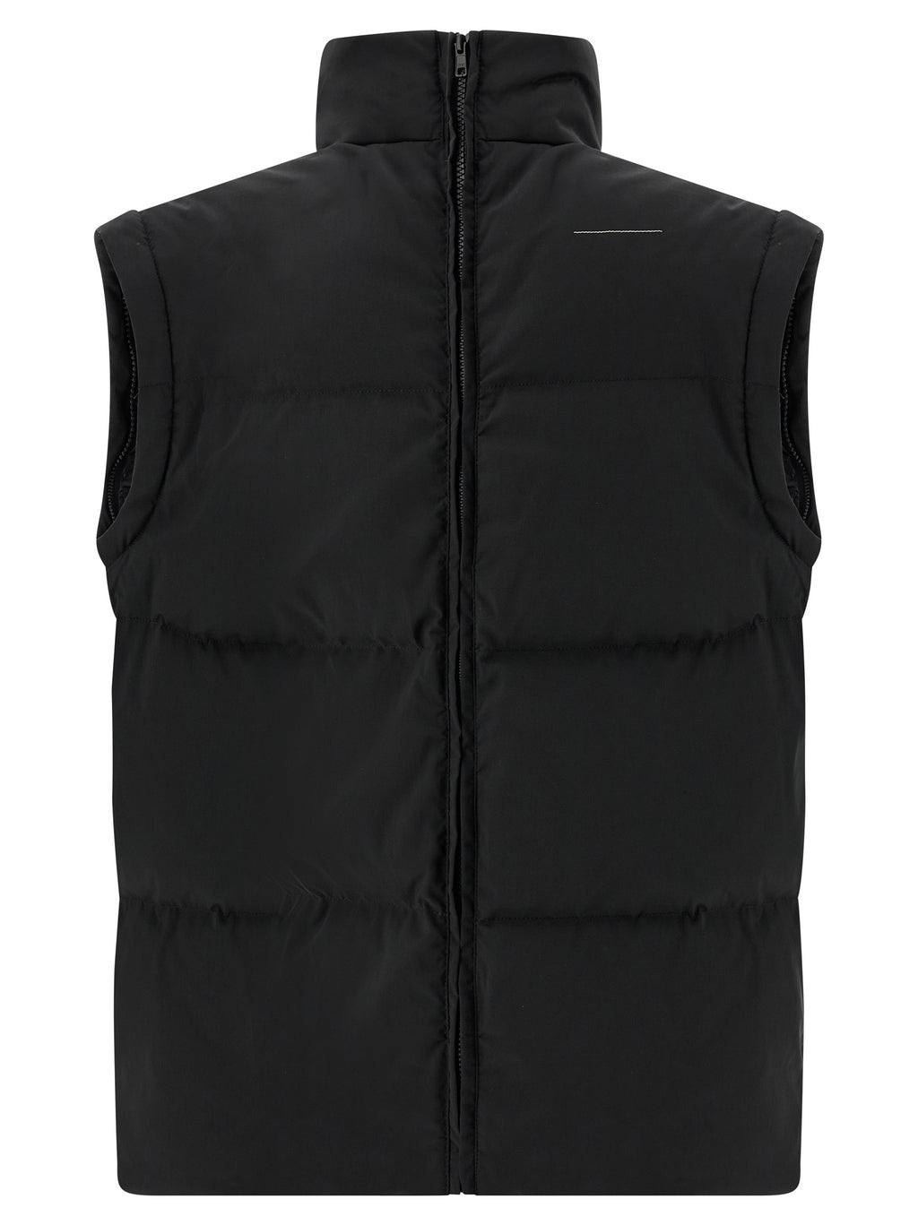 Black Polyester Full-Length Jacket