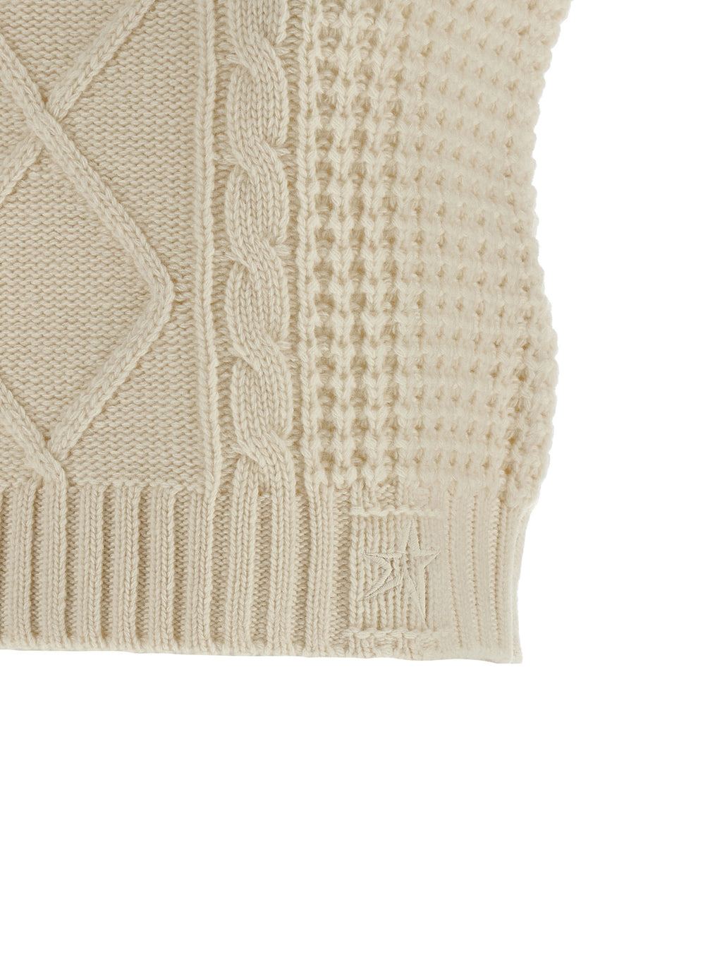 White Merino Wool Sleeveless Jacket