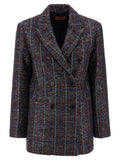 Multicolor Viscose Blazer